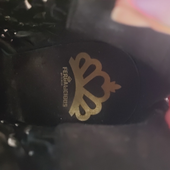 Fergalicious Black Heeled Boots - Picture 5 of 5